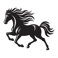 horse Silhouette Vector Illustration