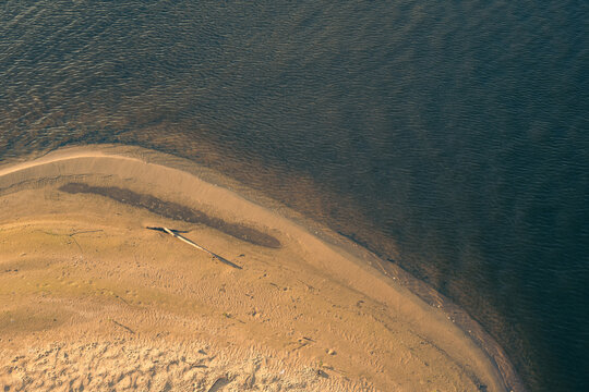 Fototapeta Beach shore seen from the air