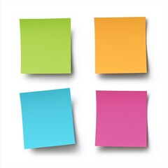 Sticker notes isolated on the white background.