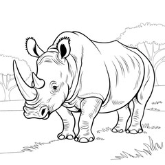 Fototapeta premium rhino