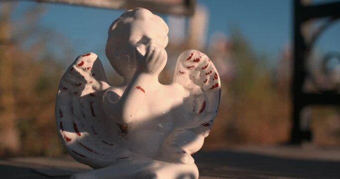 Cemetery & Tombstone with angel