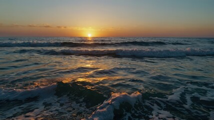 Sea, Sun, Mountains, Sunset, Surf, Clouds, Sky, Waves, Water, Sand