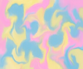 Obraz premium Marble abstract background with pink, blue and yellow color, twirling abstract background 