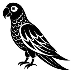 Parrot Vector Stunning Silhouette Vector Illustration