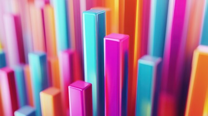Obraz premium Abstract Colorful Bars