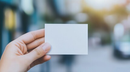 Blank Business Card Mockup
