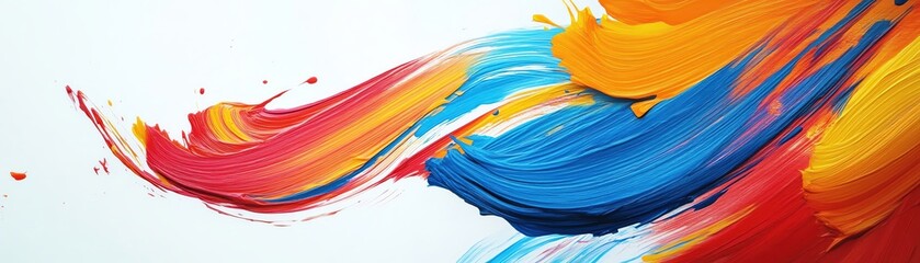 An artistic frame with dynamic brush strokes, creating a vibrant border