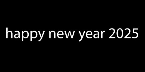 2025 Happy New Year background glitter isolated on white background. Festive celebration banner