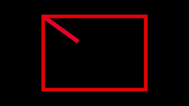 Red color Gmail or envelope icon animetion.