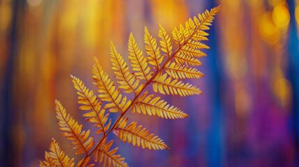 Autumnal Ferns: A Vibrant Nature's Tapestry