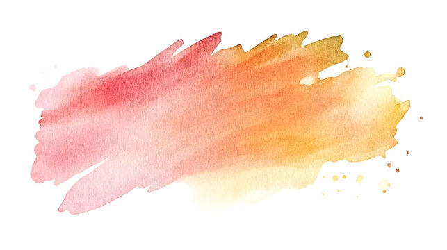 A smooth watercolor background brush stroke blending warm and cool tones softly