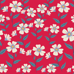 Beautiful Flower Pattern, Floral Seamless Digital Design,Watercolor Textile Allover Abstract Design.On Background