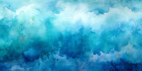 Teal Watercolor Texture Background for Creative Projects and Wallpapers