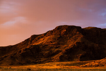 Rocks in the Ili River valley not far from Almaty
