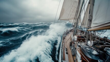 Sailing Through Stormy Sea
