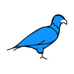 Fototapeta premium eagle bird line icon vector. eagle bird sign. isolated symbol illustration