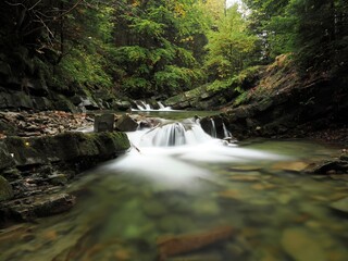 Dolina Zimnika - Beskid Śląski 
Górski potok z kaskadami