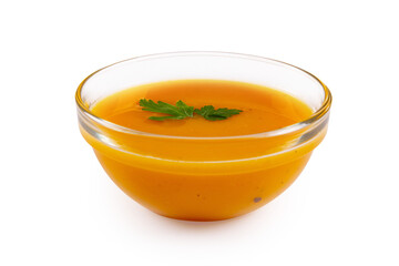 Pumpkin cream soup isolated on transparent background png