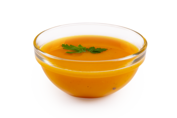 Pumpkin cream soup isolated on transparent background png
