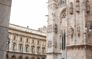 Obraz premium Kathedrale von Mailand Dom Sonniges Foto