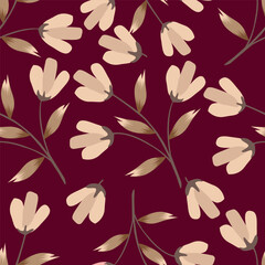 Flower pattern, ditsy floral seamless pattern, small little cute flower background. Flower repeat pattern. Ditsy print, surface design. Ditsy floral for fashion, texture, fabric, wrapping