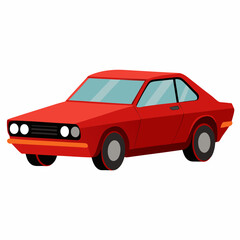car vector art isolated on white