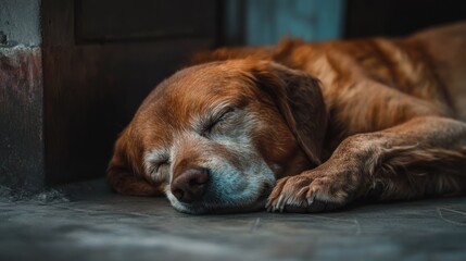 Sleeping Golden Retriever