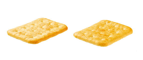 Cheese crackers isolated. Cheese crackers isolated on white background.