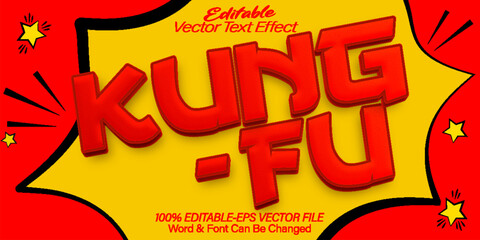 Kung Fu Vector Text Effect Editable Alphabet Asian Chinese Japan © Zeta
