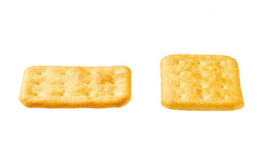 Cheese crackers isolated. Cheese crackers isolated on white background.