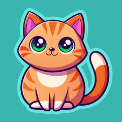 Obraz premium cartoon cat