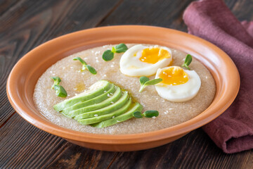 Amaranth Porridge bowl