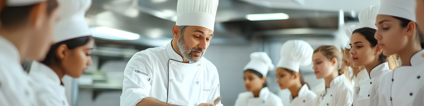 Head Chef of a Culinary School Teaching a Group | Engaging Culinary Education and Skills Development