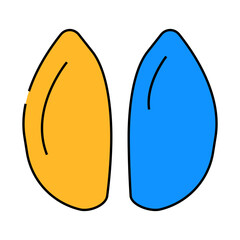 pig farmland animal hoof print line icon vector. pig farmland animal hoof print sign. isolated symbol illustration