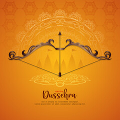 Beautiful Happy Dussehra Indian traditional festival background