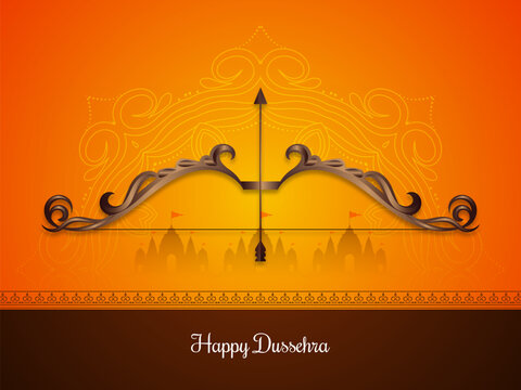 Happy Dussehra Indian festival background
