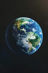 Breathtaking View of Planet Earth Centered on South America