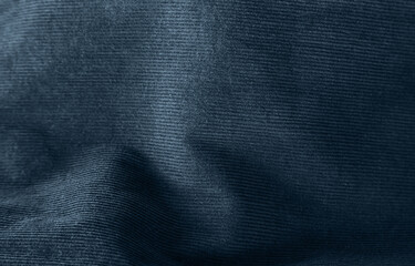 Rippled blue fabric texture background