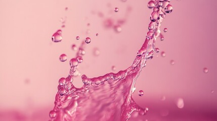 Enchanting Pink Water Splash