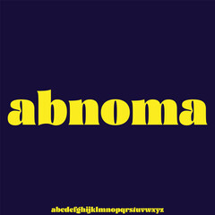 Fototapeta premium abnoma, luxury modern font alphabetical vector set