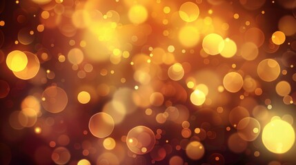 orange background with elegant warm bokeh lights