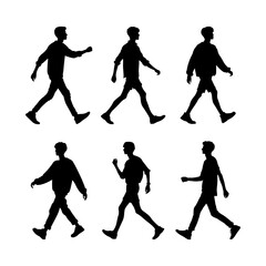 silhouettes of people