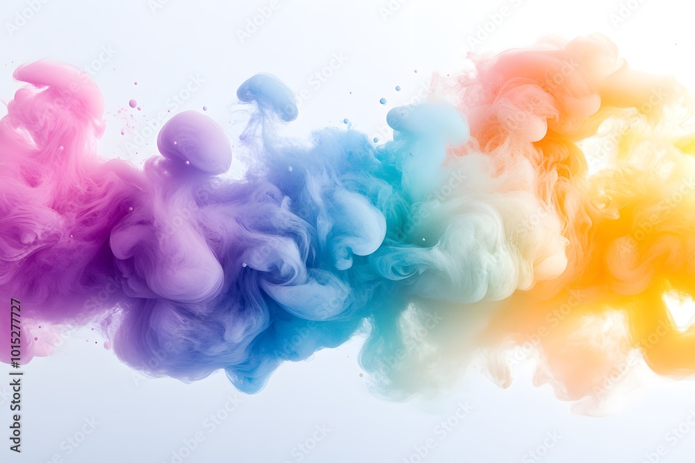 Canvas Prints Colorful smoke in motion