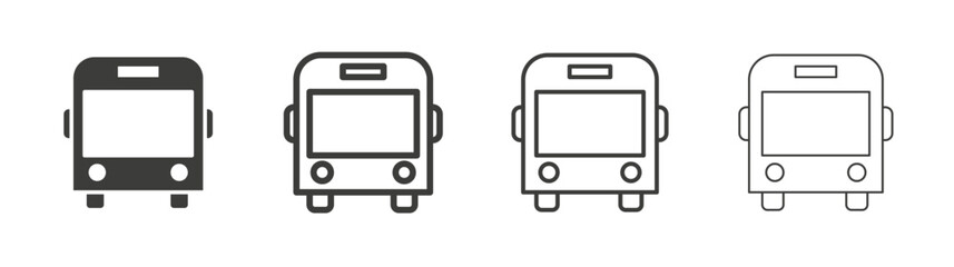 Bus liner icon vector set.