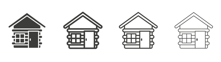 Cabin liner icon vector set.