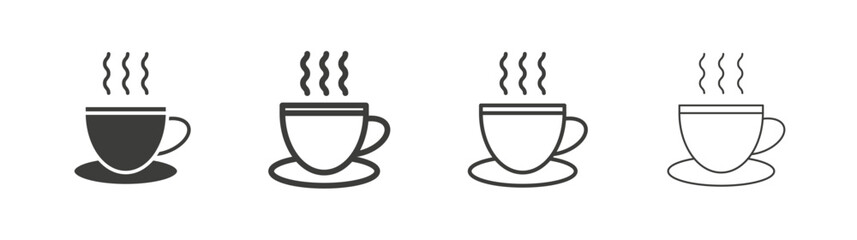 Coffee liner icon vector set.