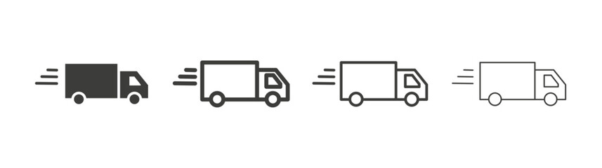 Delivery liner icon vector set.