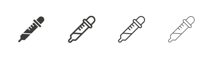 Dropper liner icon vector set.