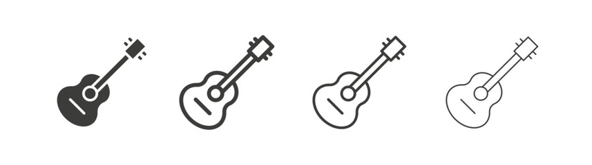 Guitar liner icon vector set.
