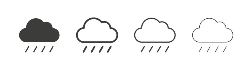 Hail liner icon vector set.